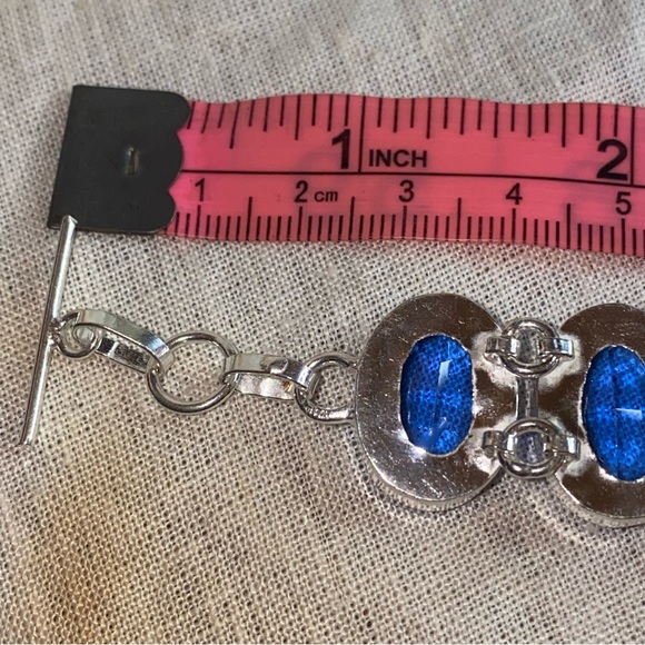 Sparkly London Blue Topaz multi-gem handcrafted Bracelet - Picture 8 of 11